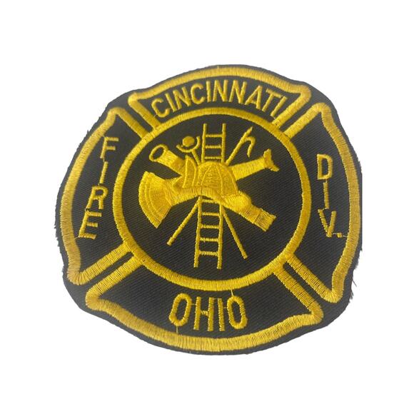 Cincinnati OHIO Fire Division FIRE Department Embroidered Patch Vintage NOS - Picture 5 of 8